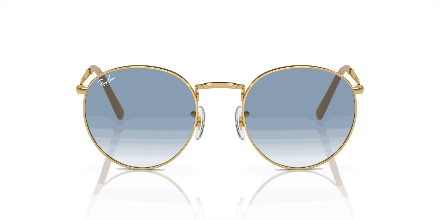 [Blue Lenses, Polished Arista Gold Frame]