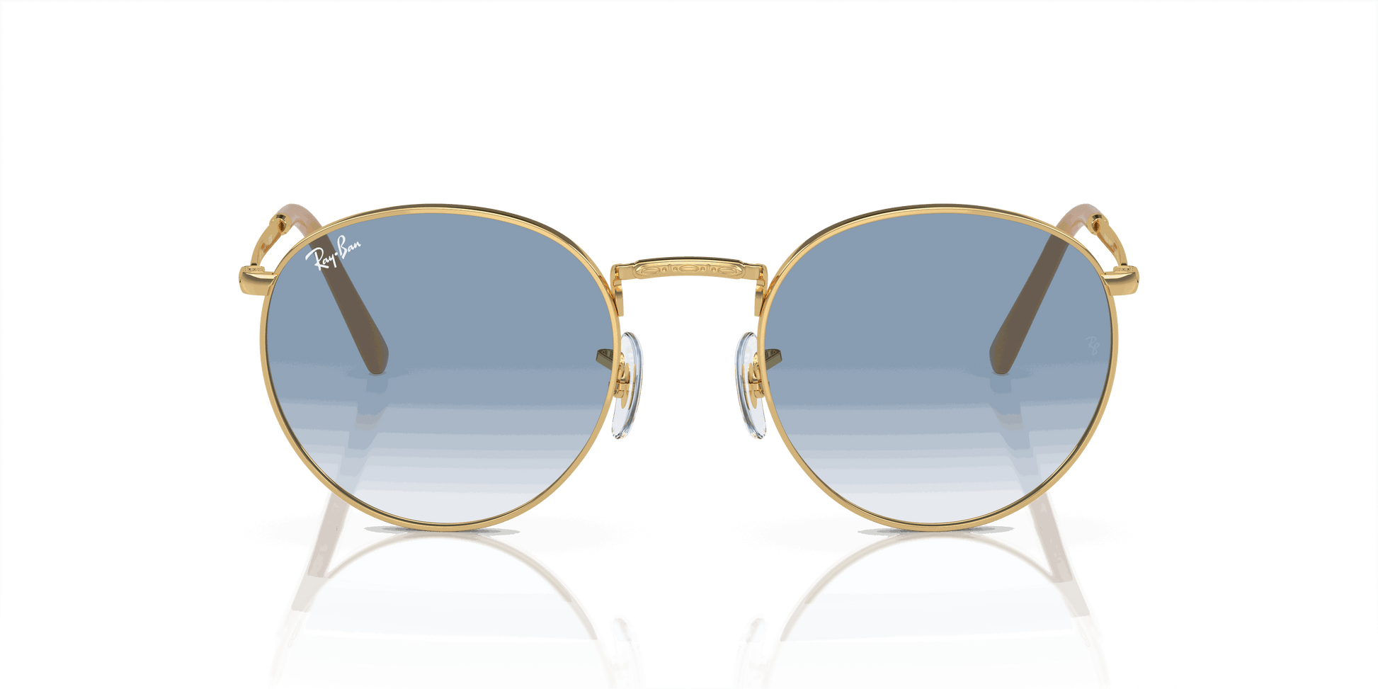 [Blue Lenses, Polished Arista Gold Frame]