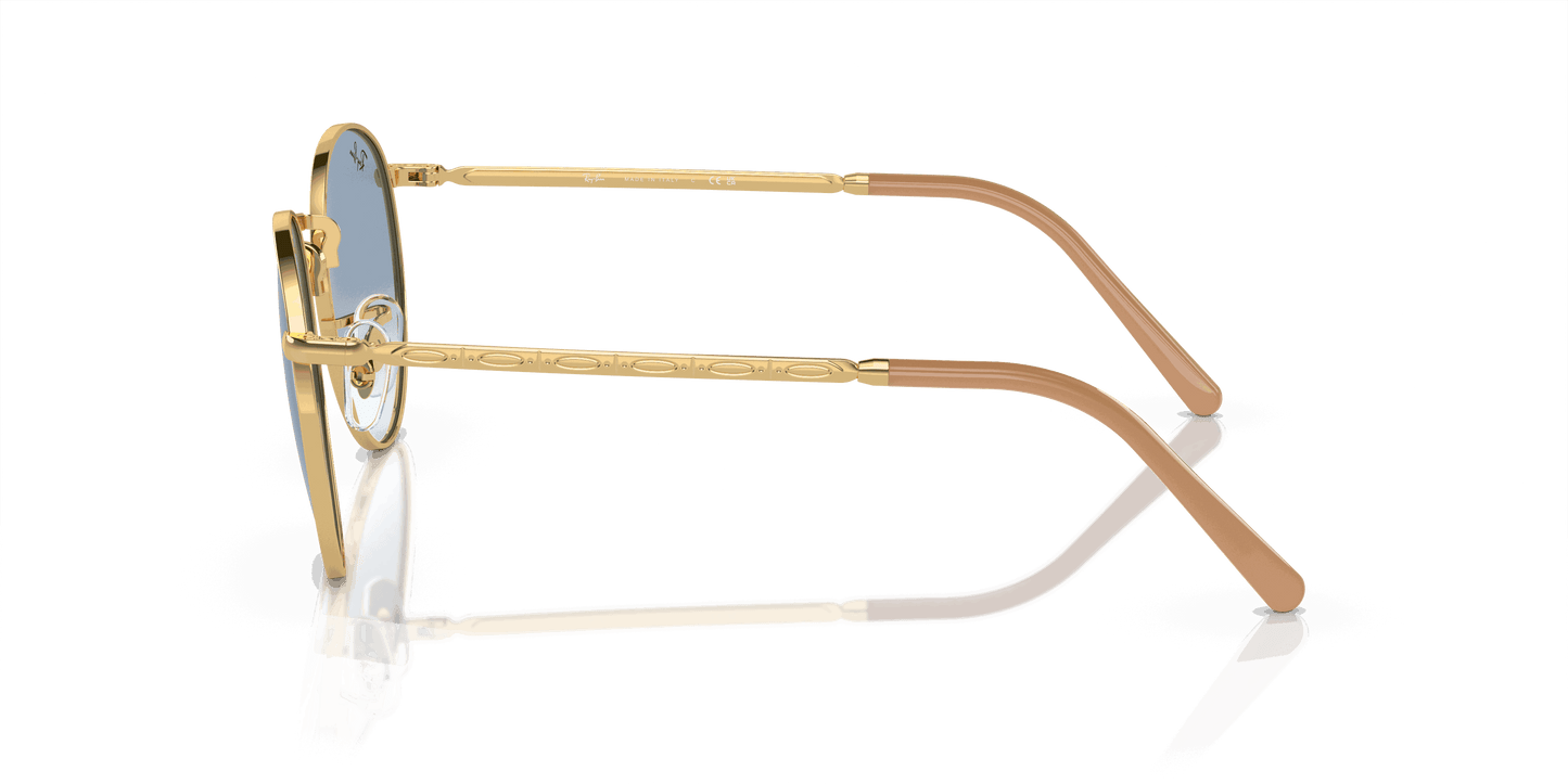 [Blue Lenses, Polished Arista Gold Frame]