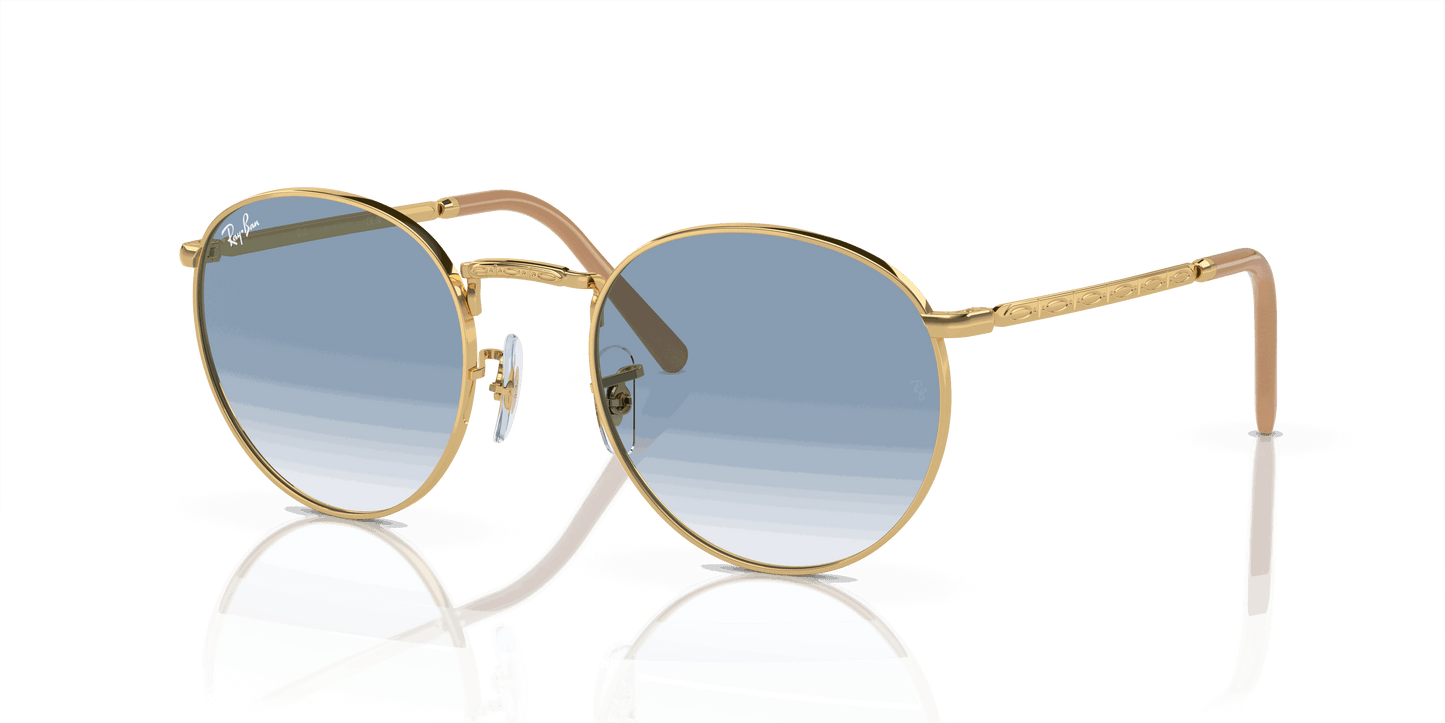 [Blue Lenses, Polished Arista Gold Frame]