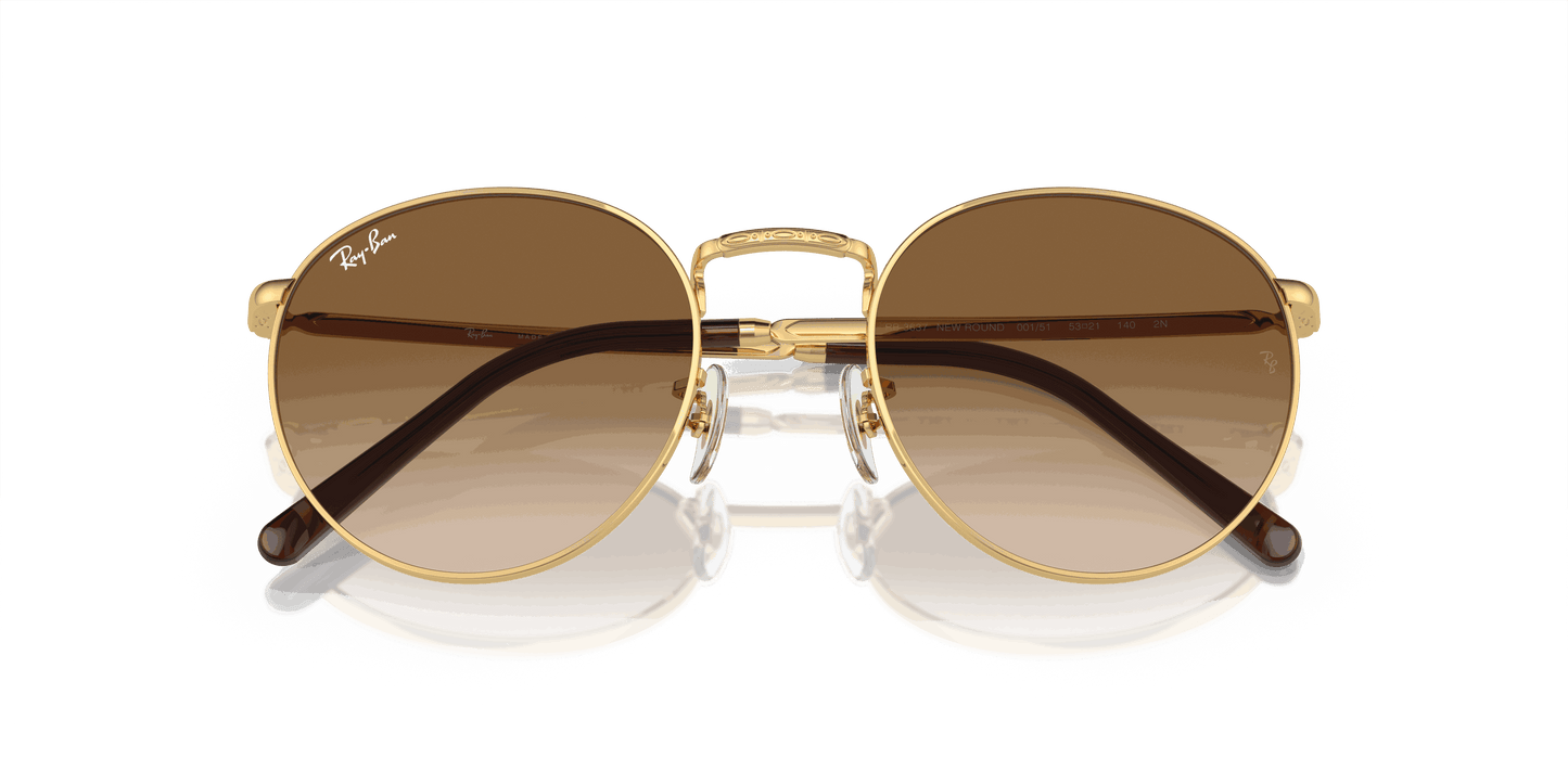 [Light Brown Lenses, Polished Arista Gold Frame]