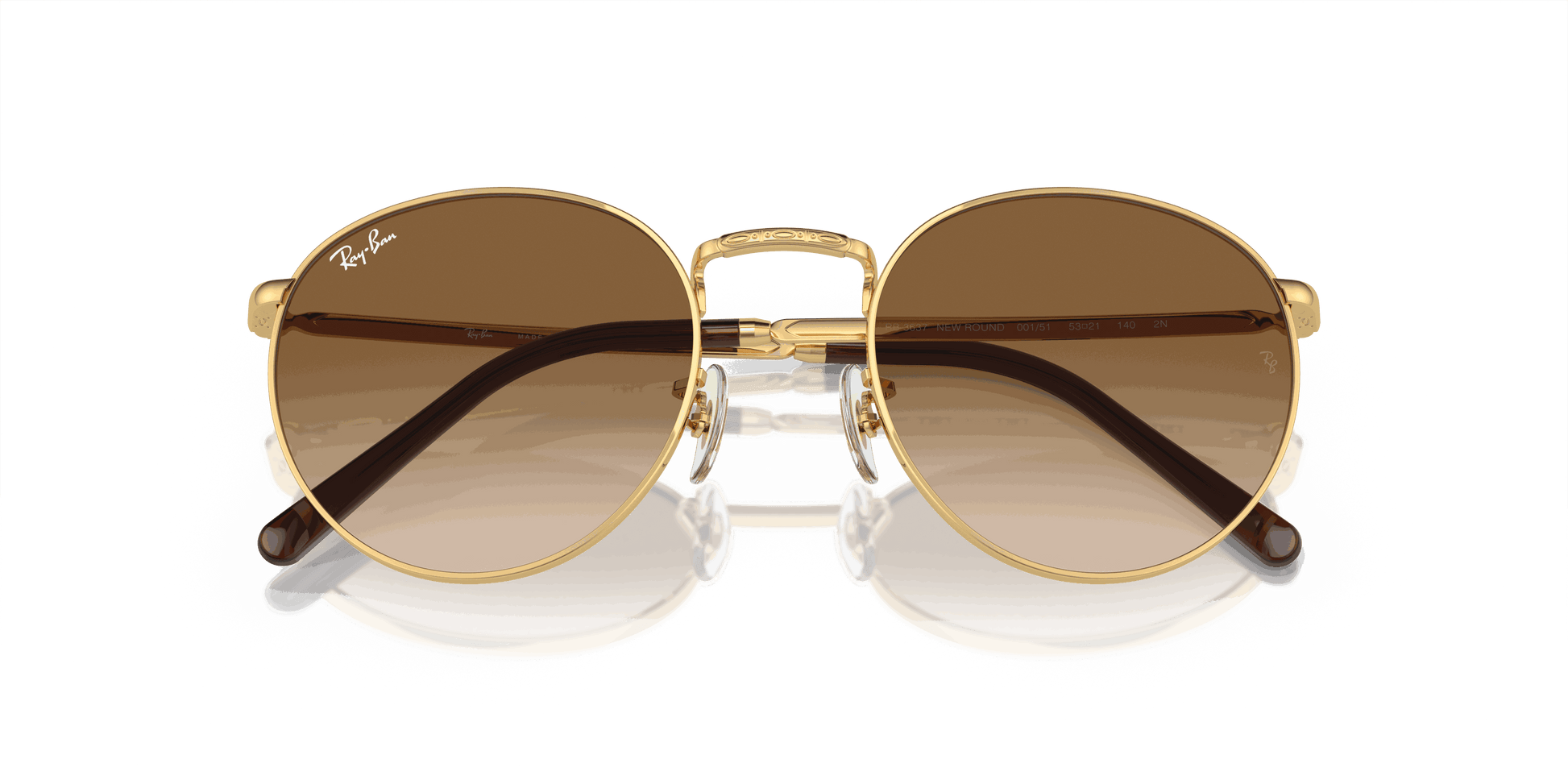 [Light Brown Lenses, Polished Arista Gold Frame]