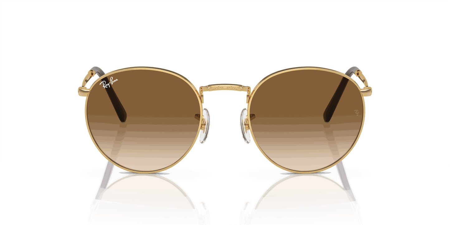 [Light Brown Lenses, Polished Arista Gold Frame]