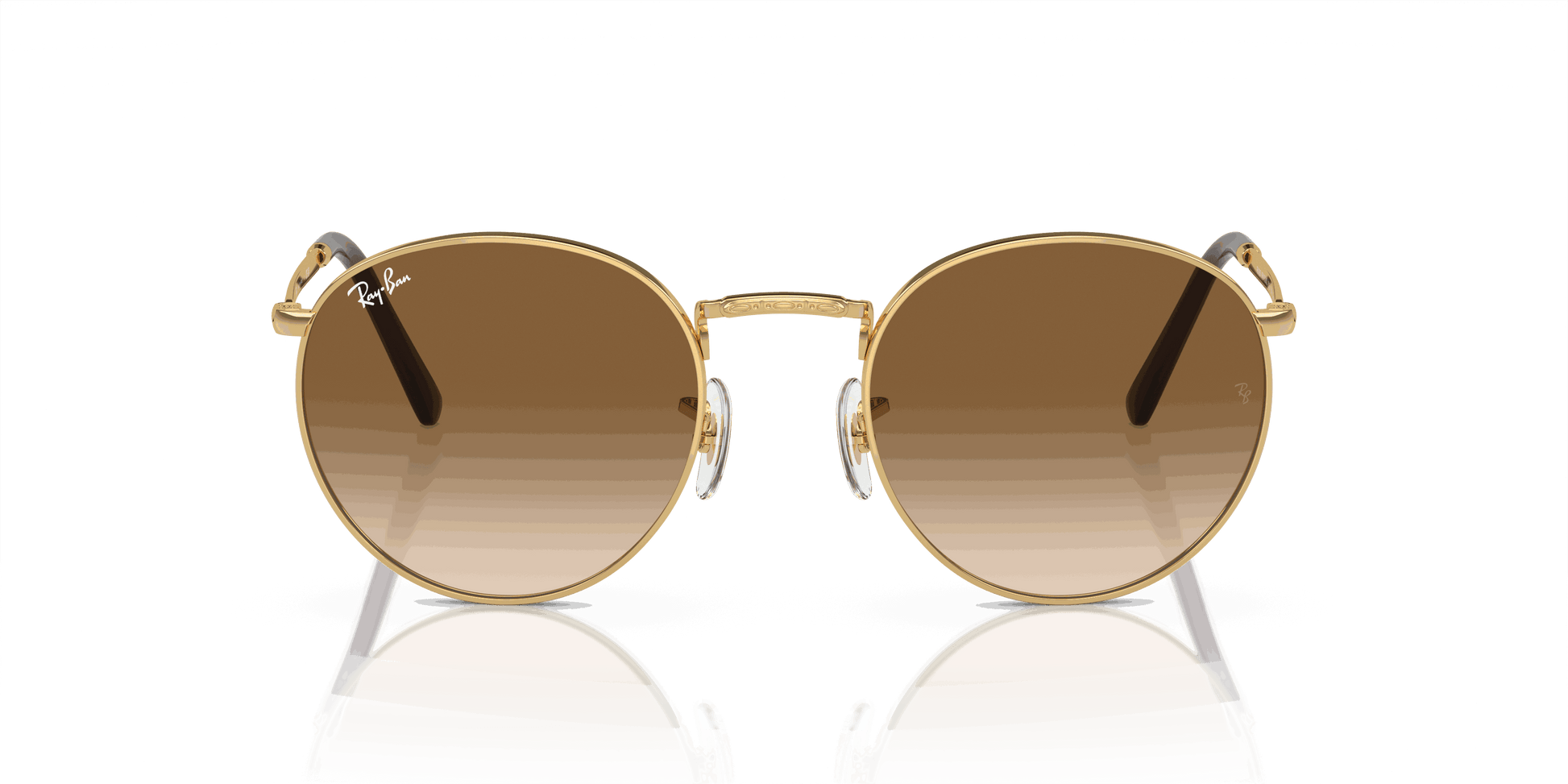 [Light Brown Lenses, Polished Arista Gold Frame]