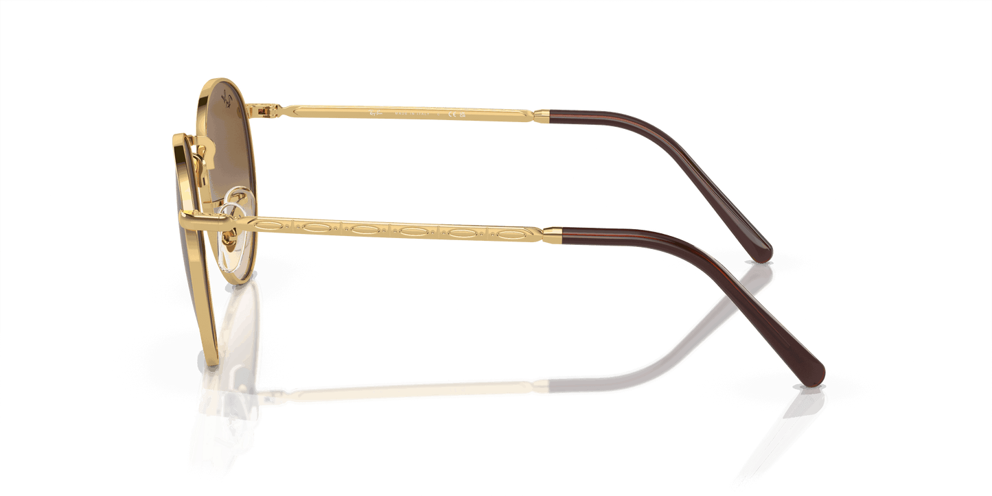 [Light Brown Lenses, Polished Arista Gold Frame]