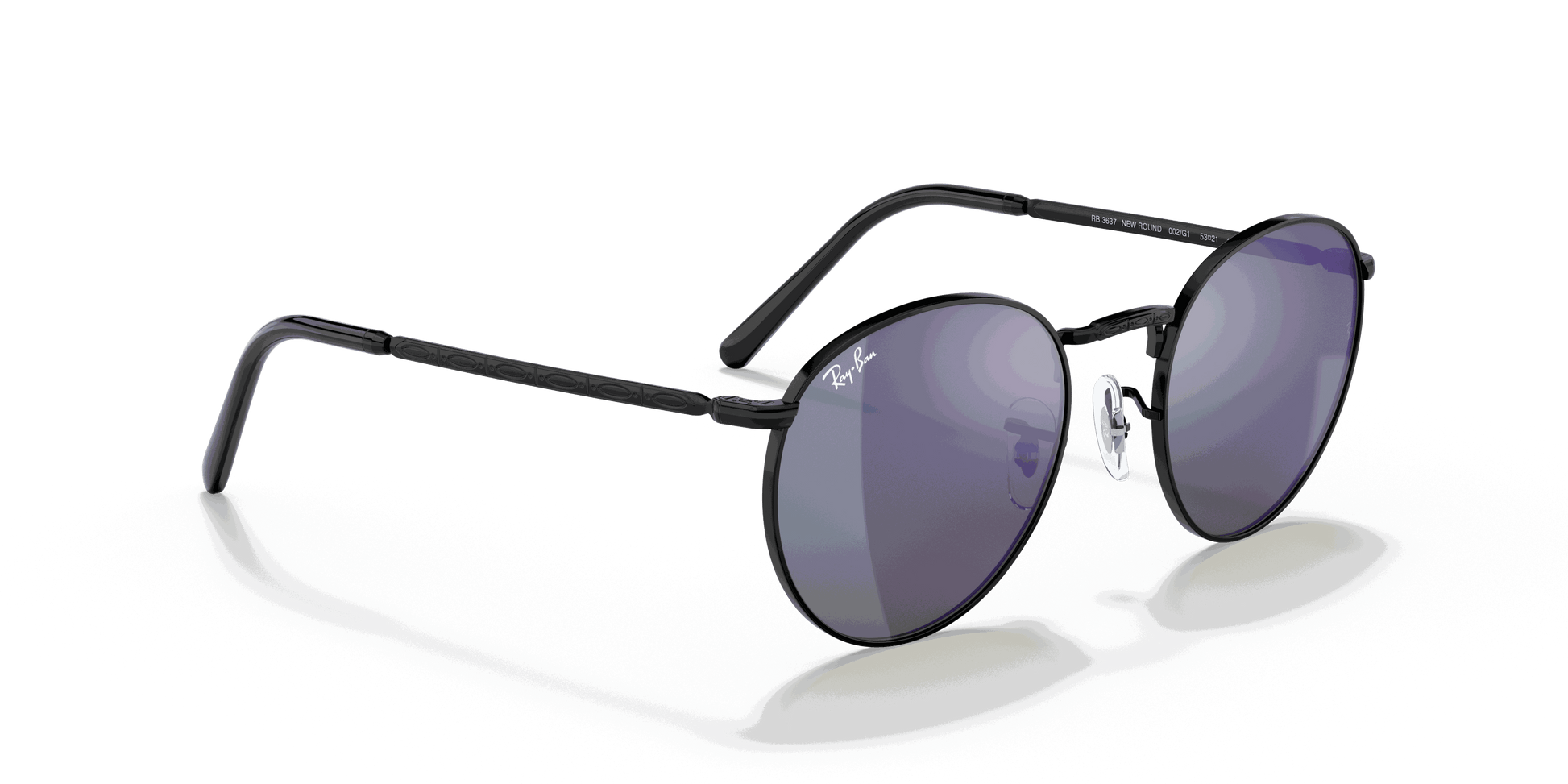 [Green Mirror Blue Lenses, Polished Black Frame]