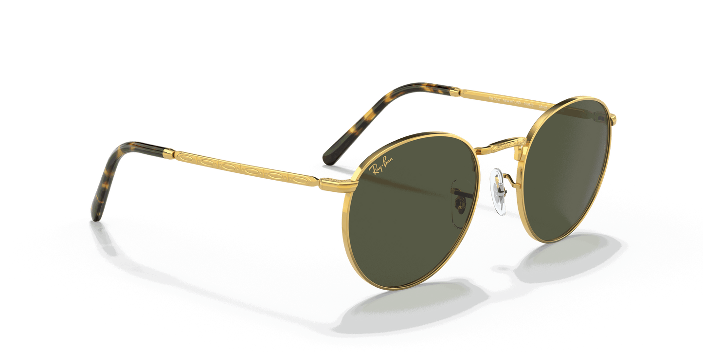 [Green Lenses, Polished Gold Frame]