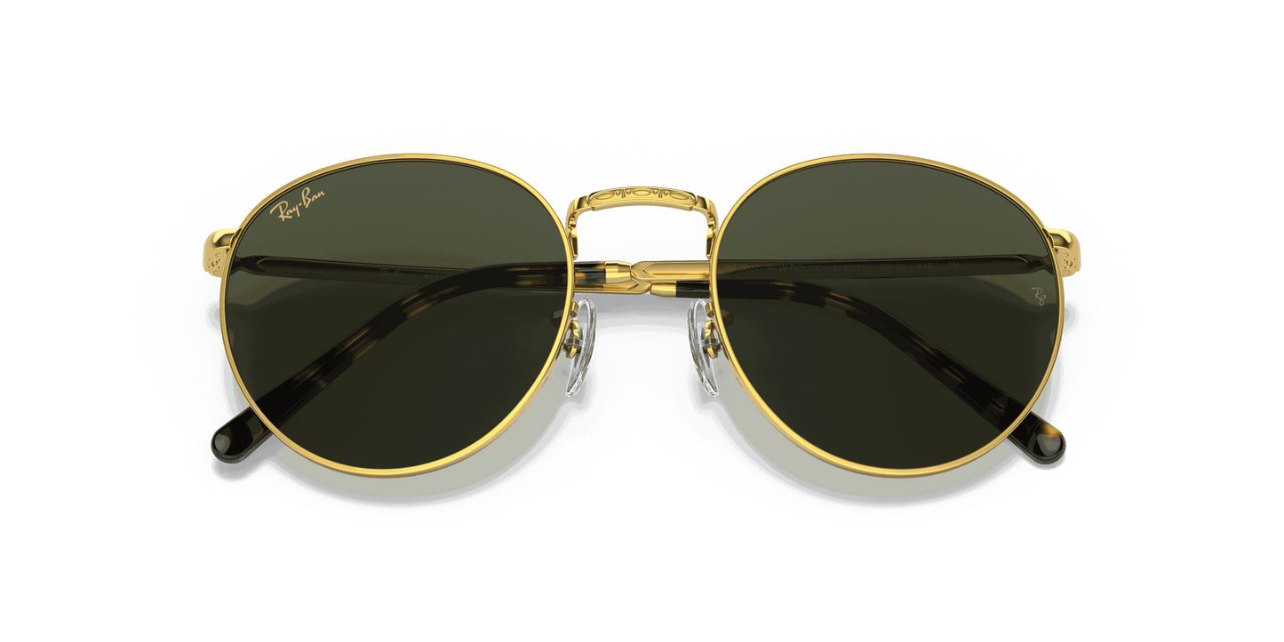 [Green Lenses, Polished Gold Frame]
