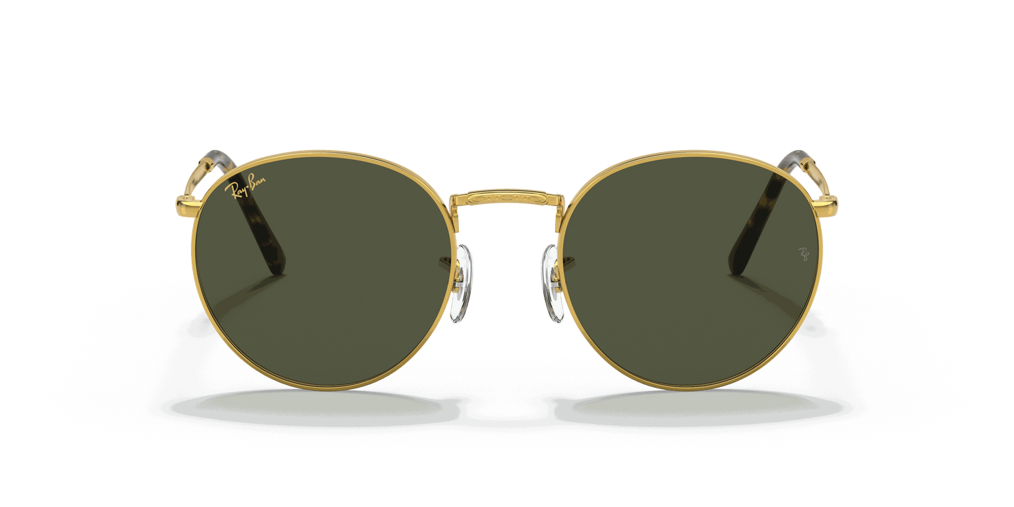 [Green Lenses, Polished Gold Frame]