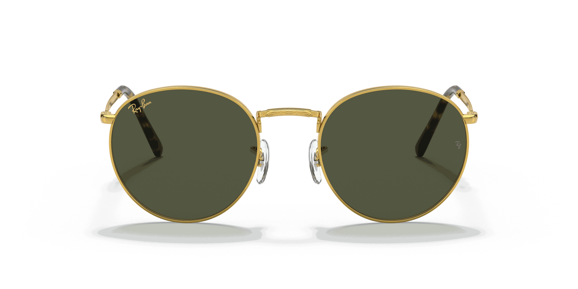 [Green Lenses, Polished Gold Frame]