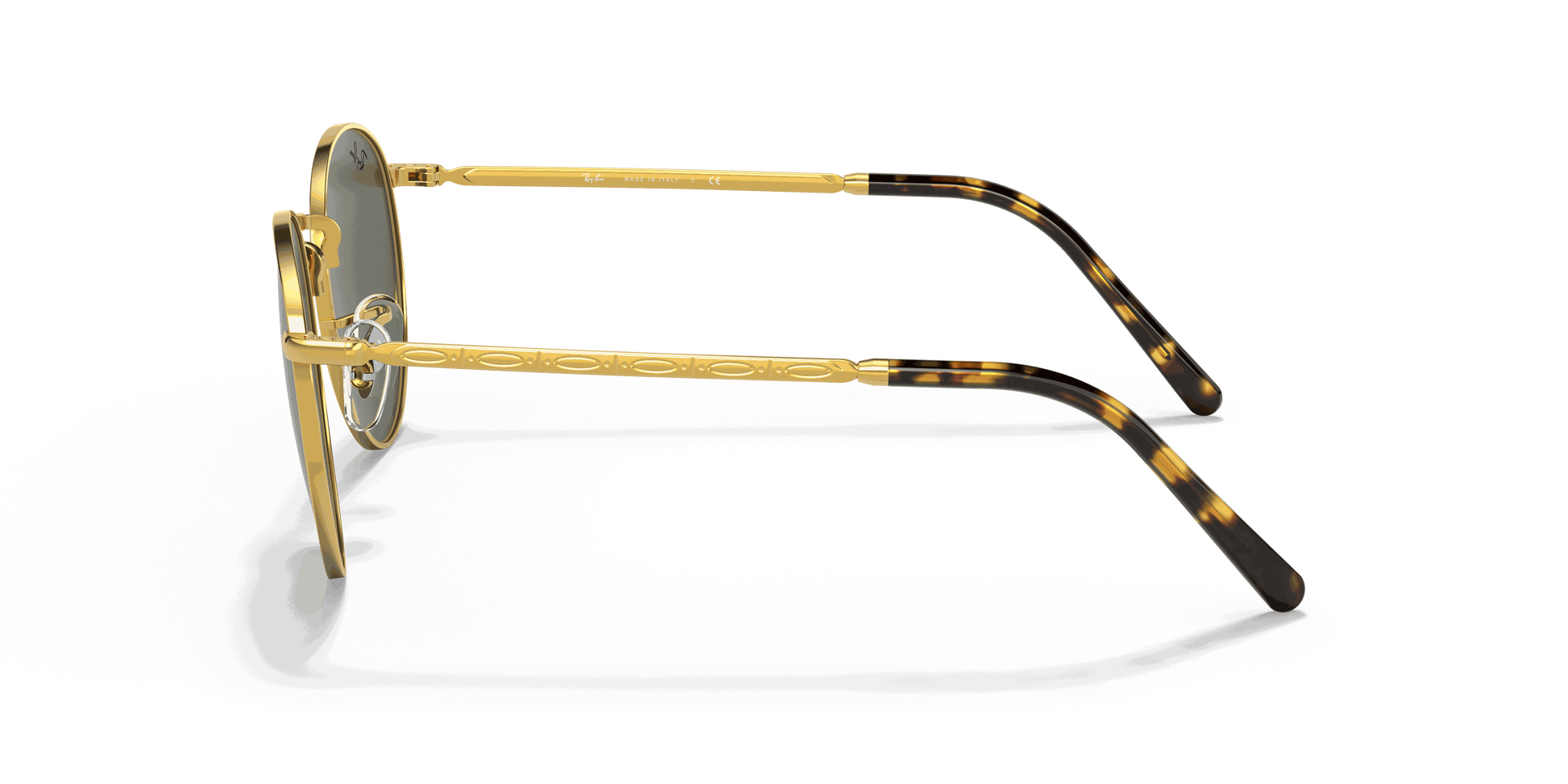 [Green Lenses, Polished Gold Frame]