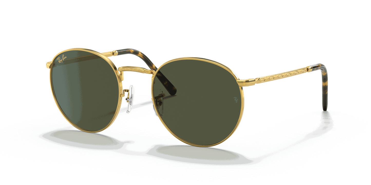 [Green Lenses, Polished Gold Frame]