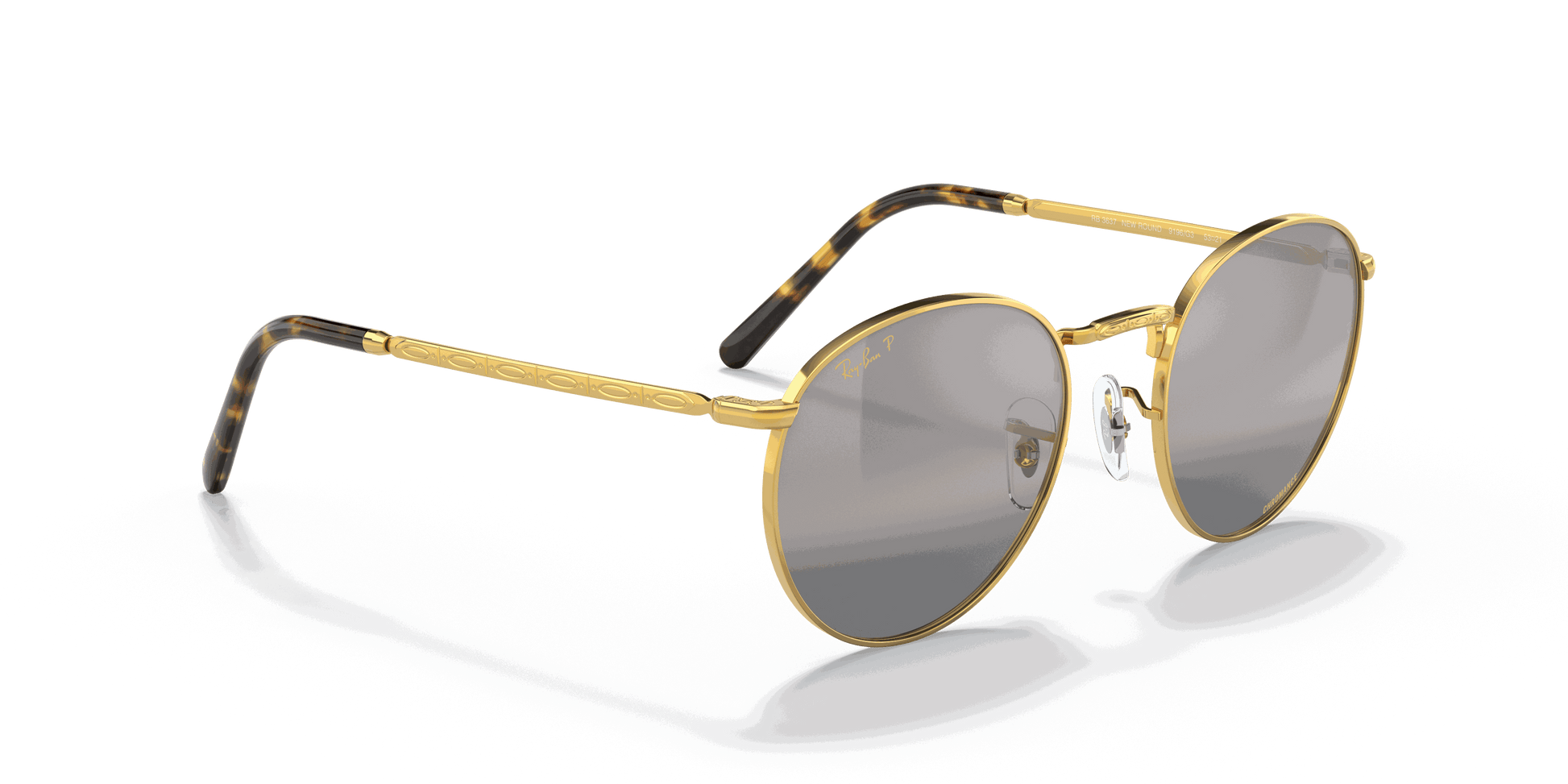 [Silver/Grey Lenses, Polished Gold Frame]