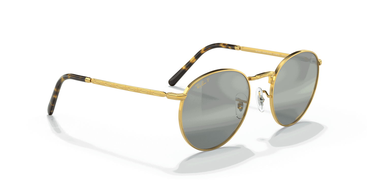[Silver/Green Lenses, Polished Gold Frame]