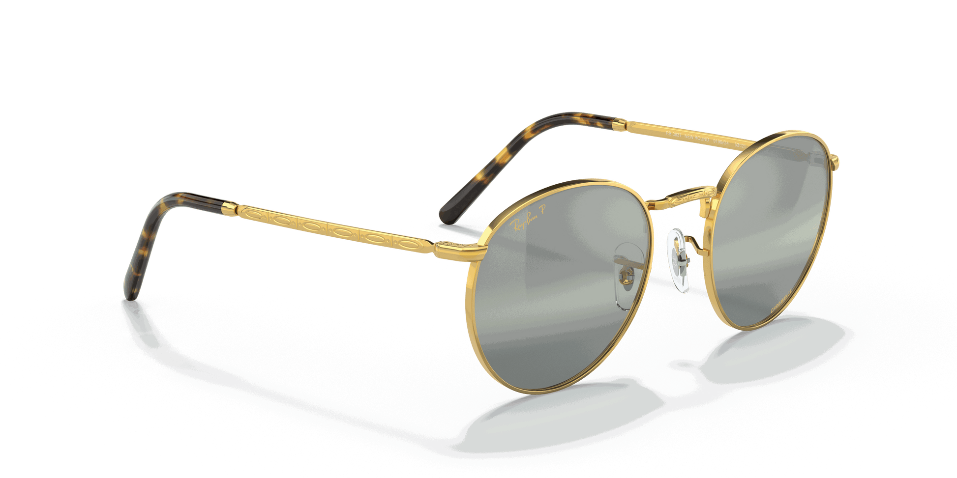 [Silver/Green Lenses, Polished Gold Frame]