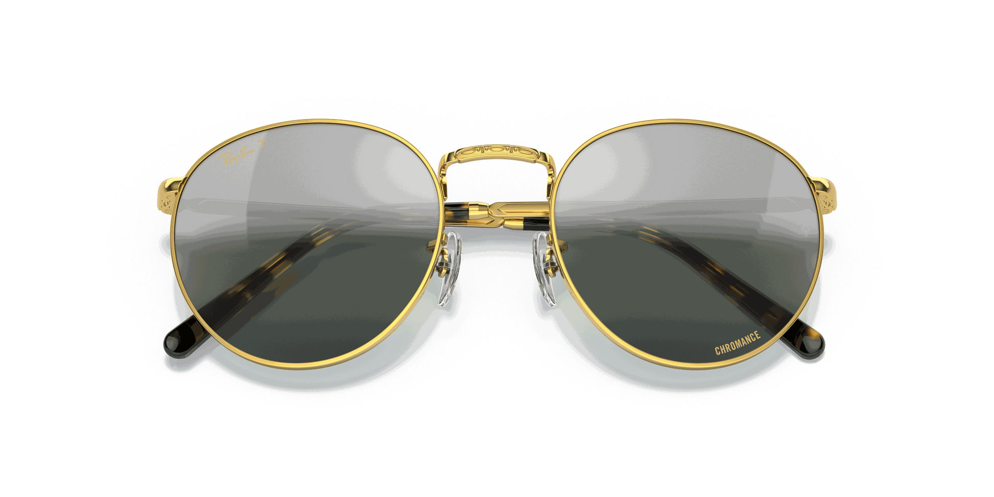 [Silver/Green Lenses, Polished Gold Frame]