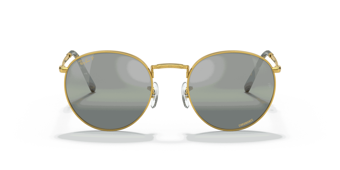 [Silver/Green Lenses, Polished Gold Frame]