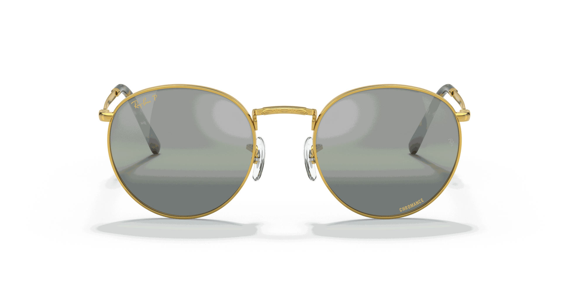 [Silver/Green Lenses, Polished Gold Frame]