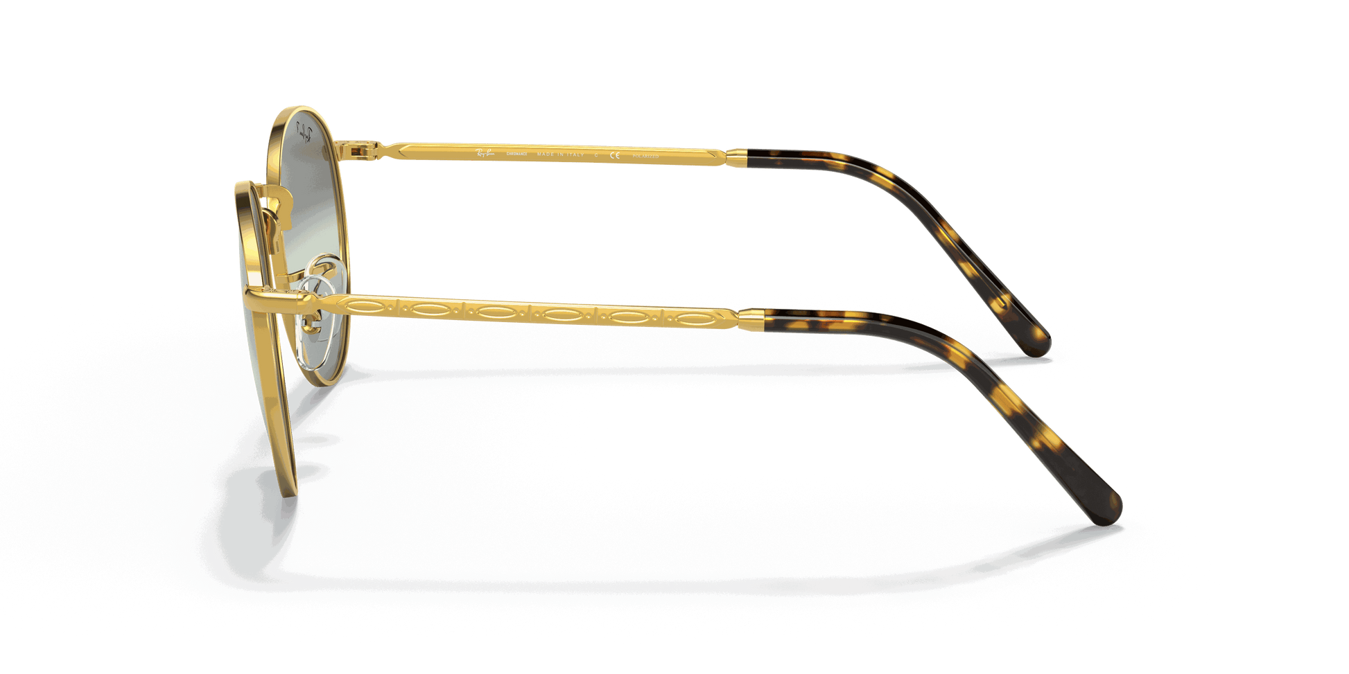 [Silver/Green Lenses, Polished Gold Frame]