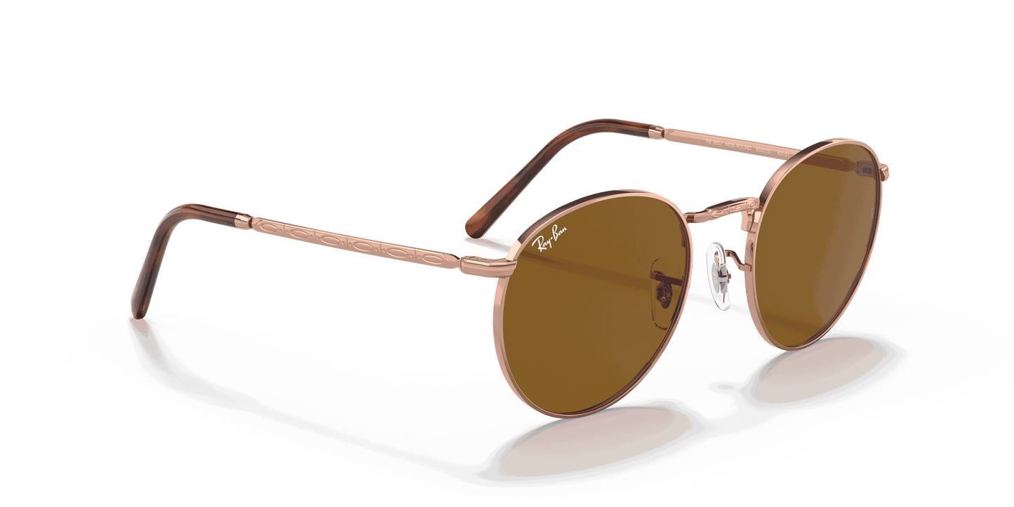 [Brown Lenses, Polished Rose Gold Frame]