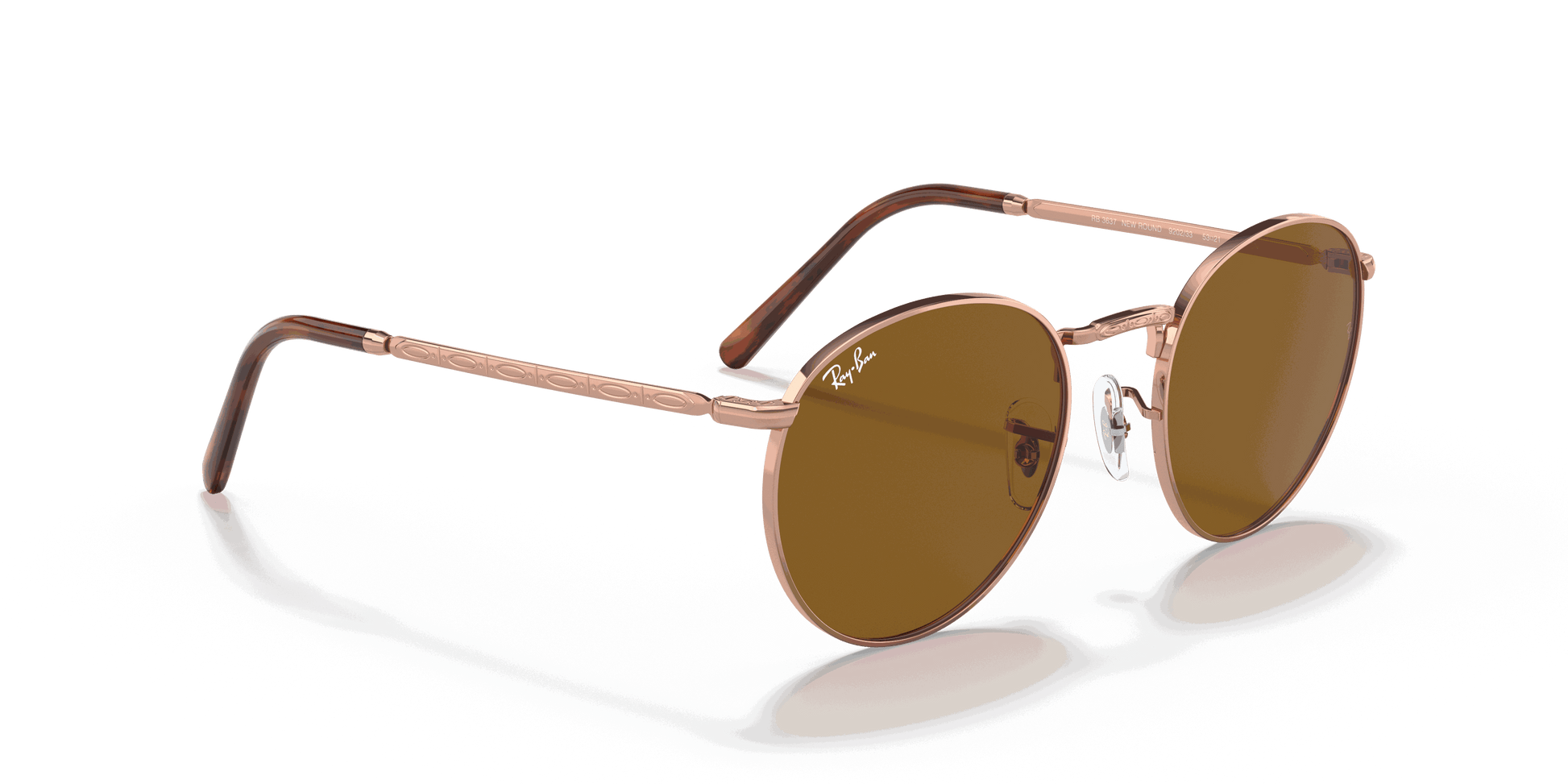 [Brown Lenses, Polished Rose Gold Frame]