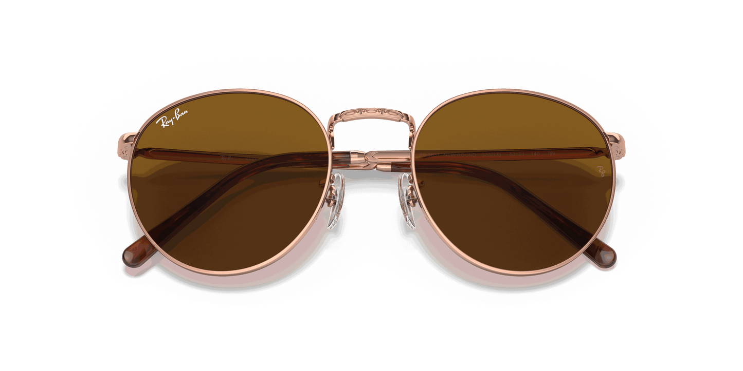 [Brown Lenses, Polished Rose Gold Frame]