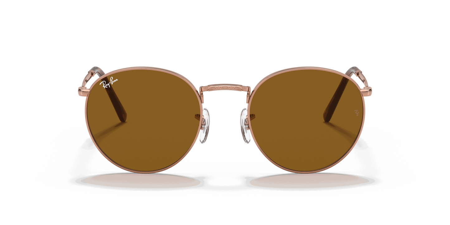 [Brown Lenses, Polished Rose Gold Frame]