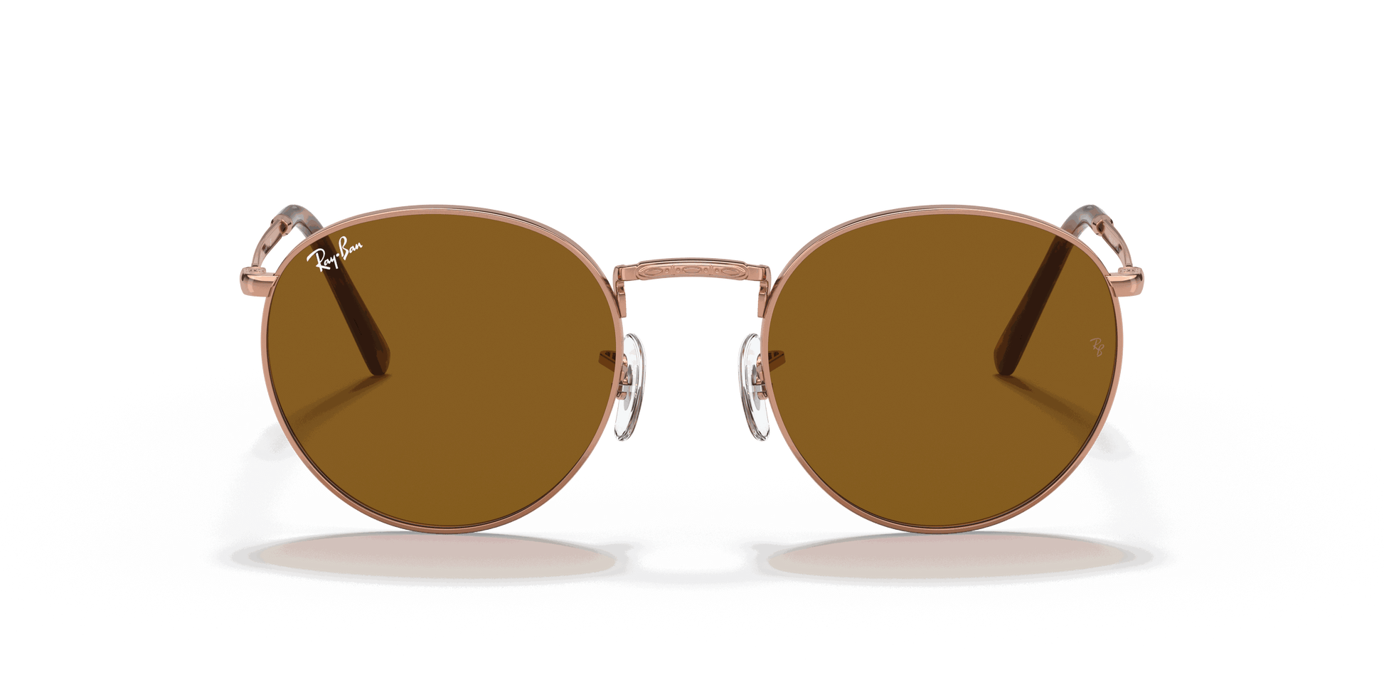 [Brown Lenses, Polished Rose Gold Frame]