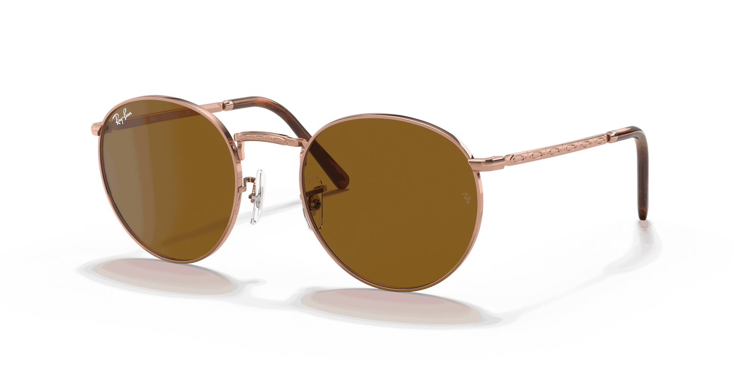[Brown Lenses, Polished Rose Gold Frame]