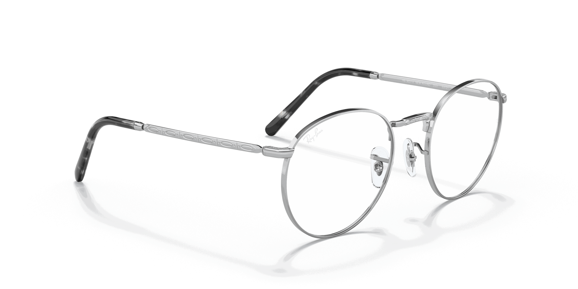 [Clear Lenses, Polished Silver Frame]