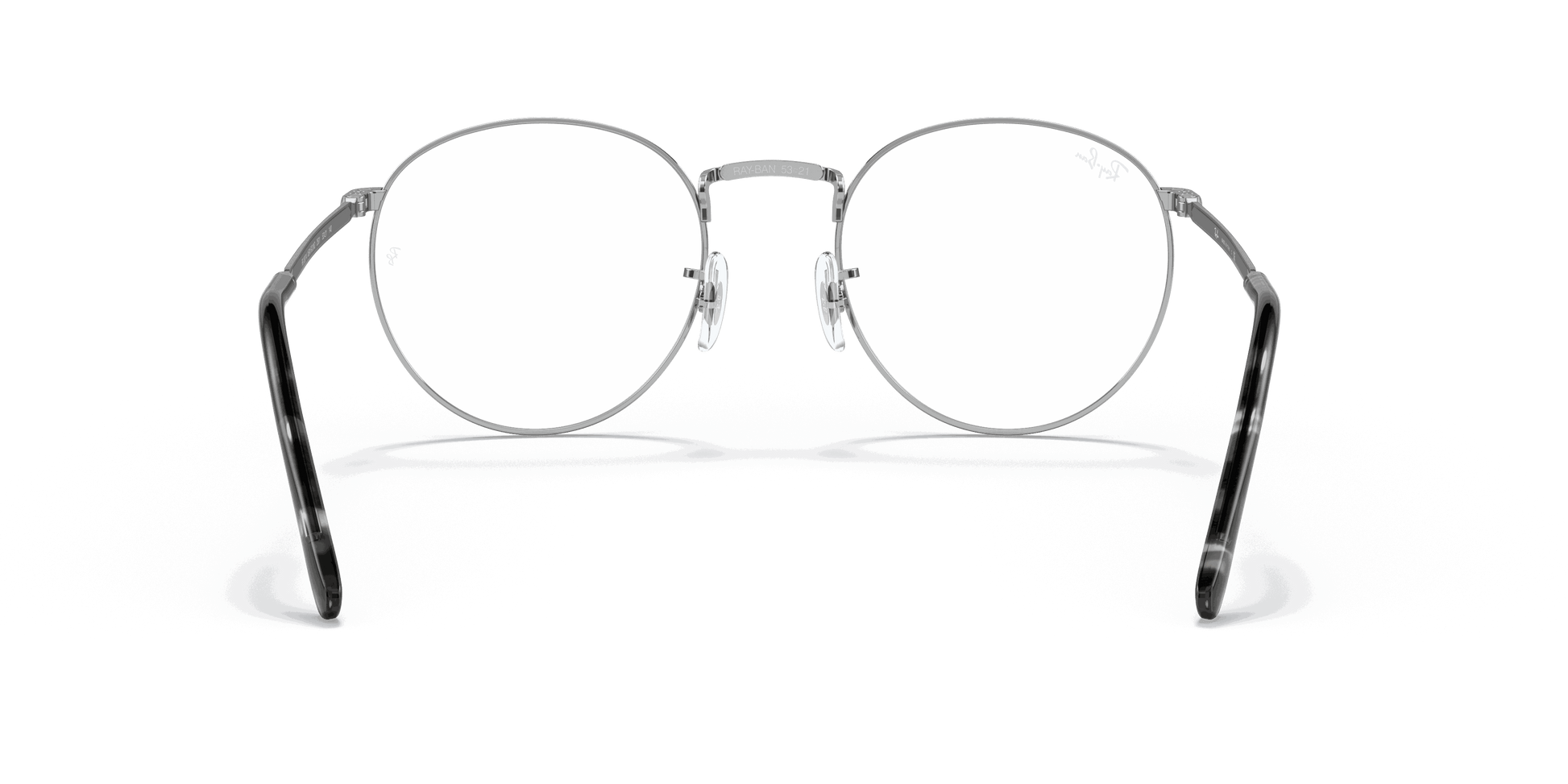 [Clear Lenses, Polished Silver Frame]