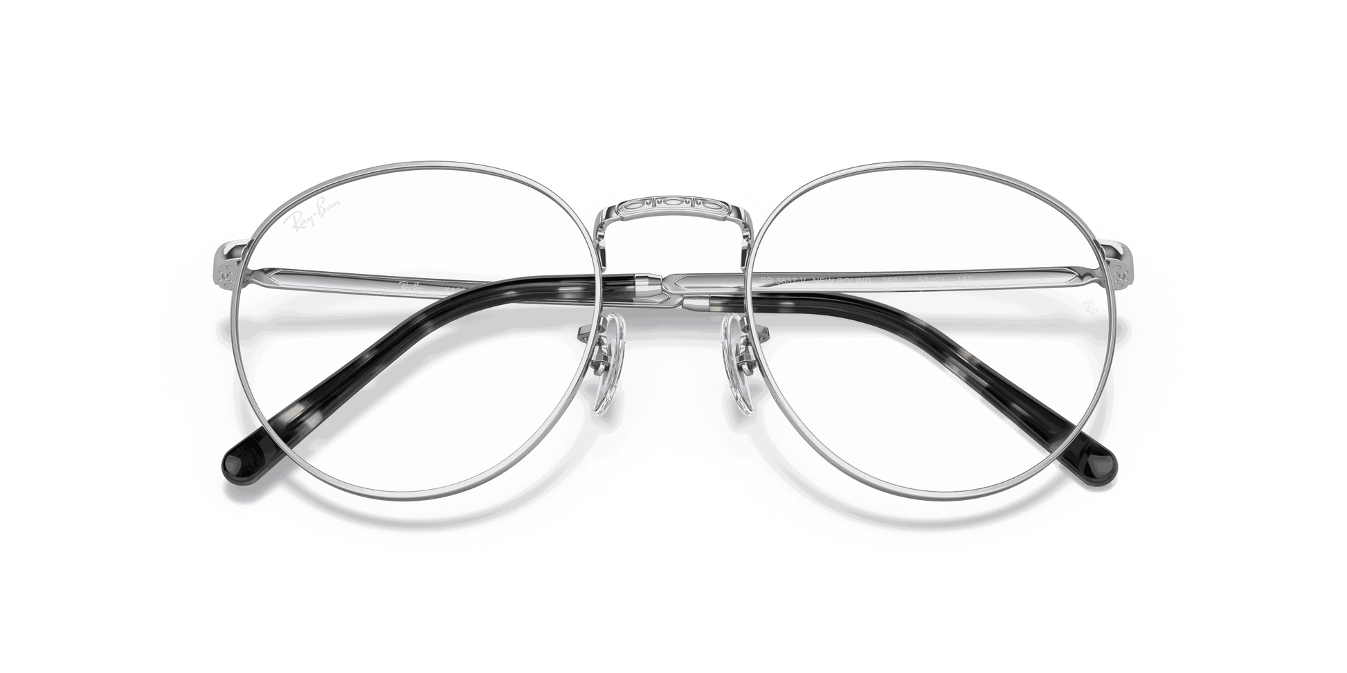 [Clear Lenses, Polished Silver Frame]