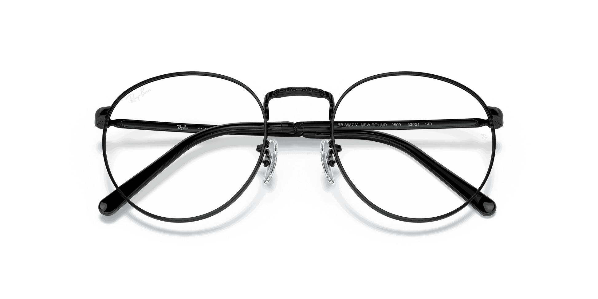 [Clear Lenses, Polished Black Frame]