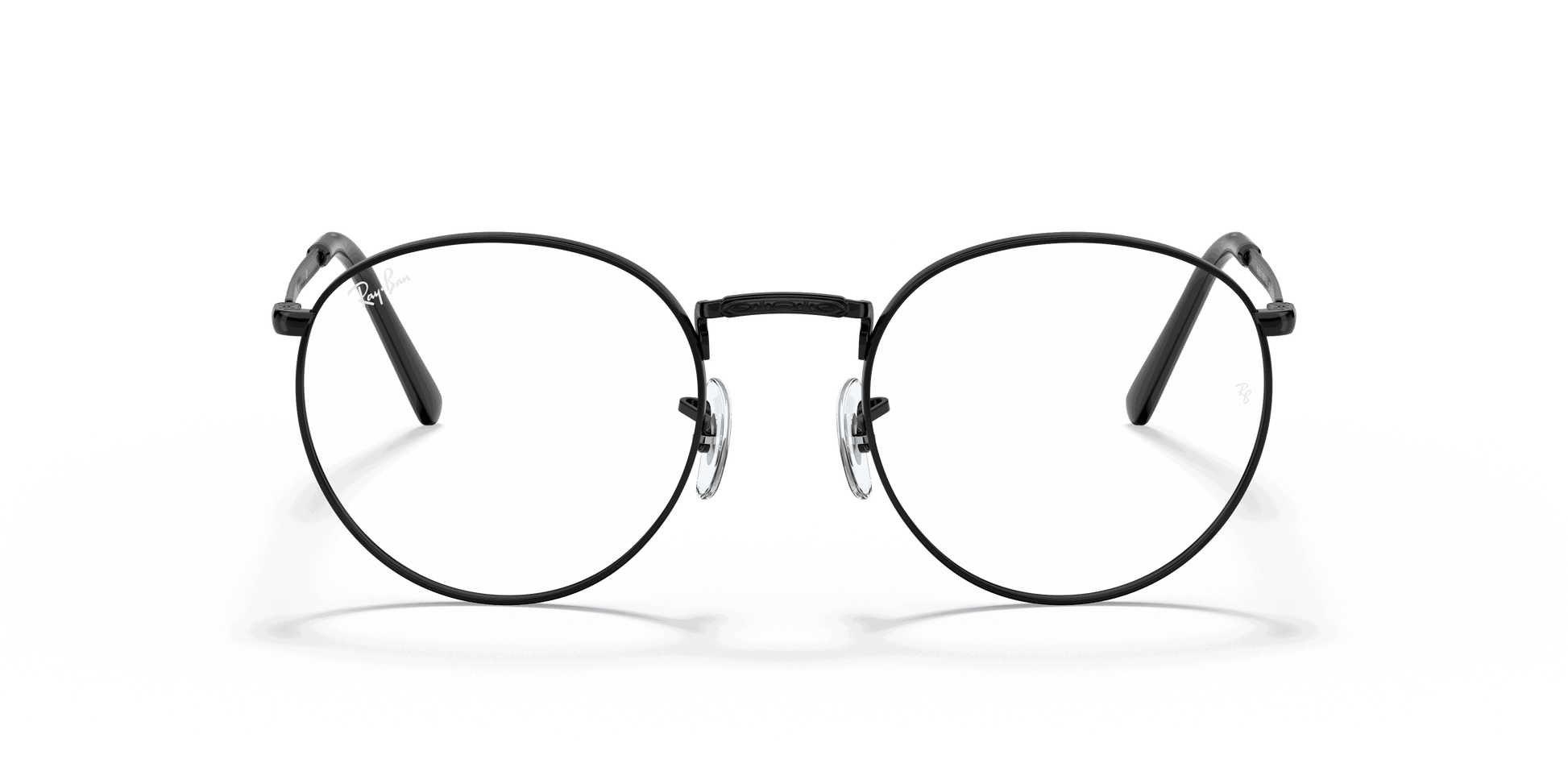 [Clear Lenses, Polished Black Frame]