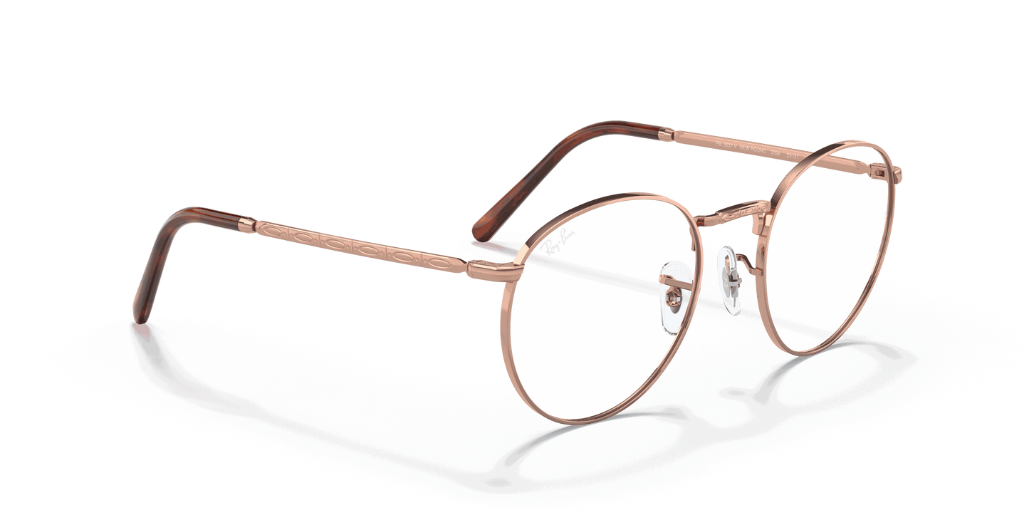 [Clear Lenses, Polished Rose Gold Frame]