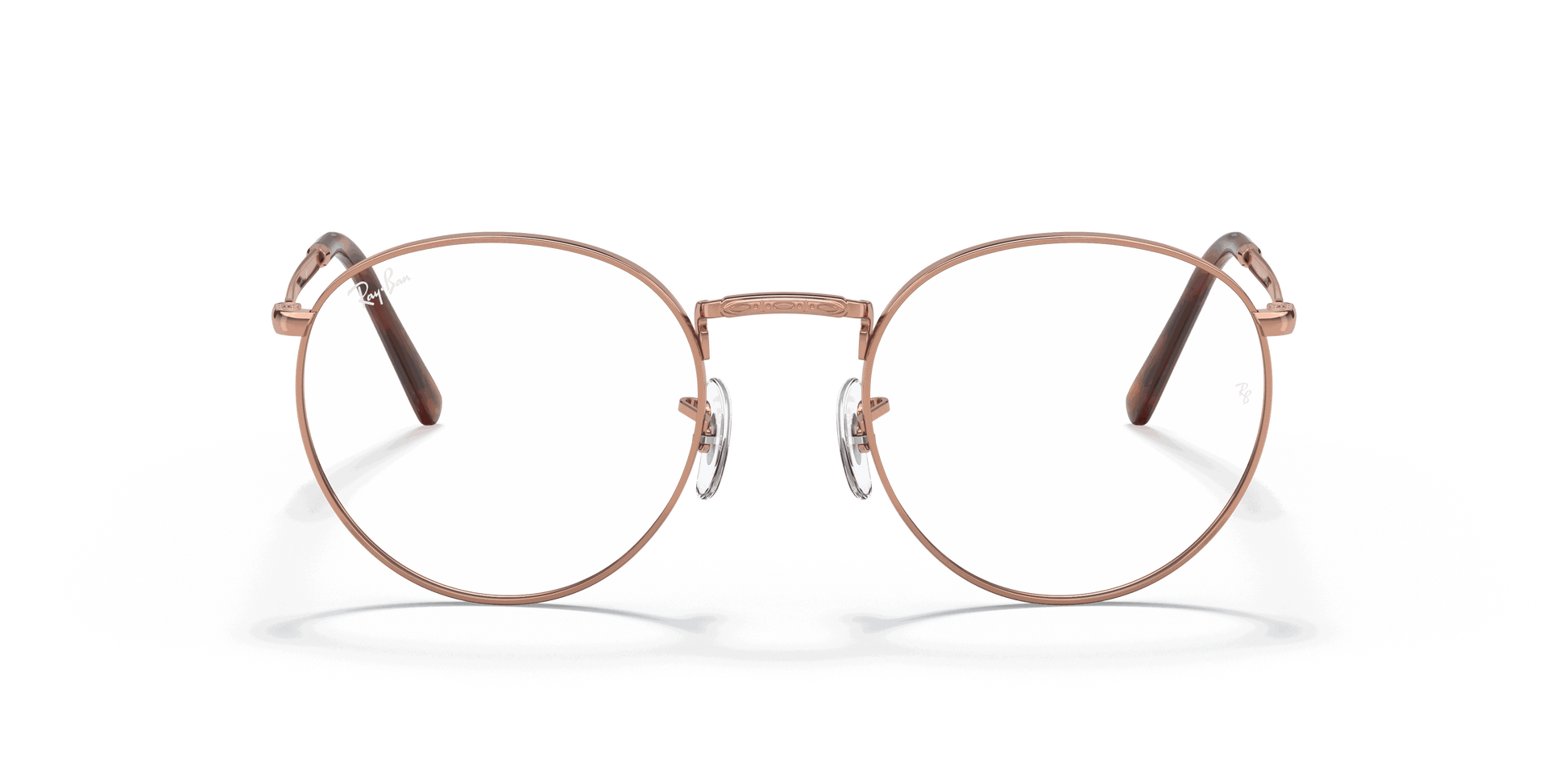 [Clear Lenses, Polished Rose Gold Frame]