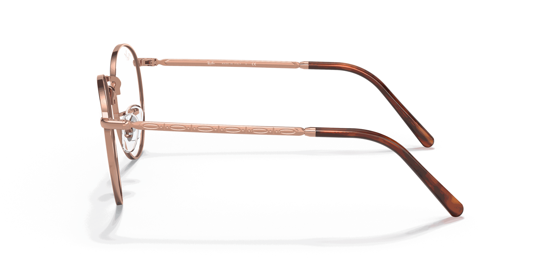 [Clear Lenses, Polished Rose Gold Frame]