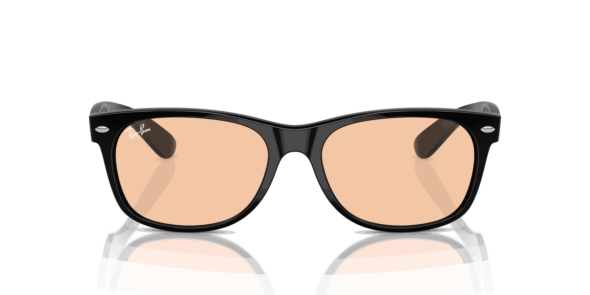 [Pink Lenses, Polished Black Frame]