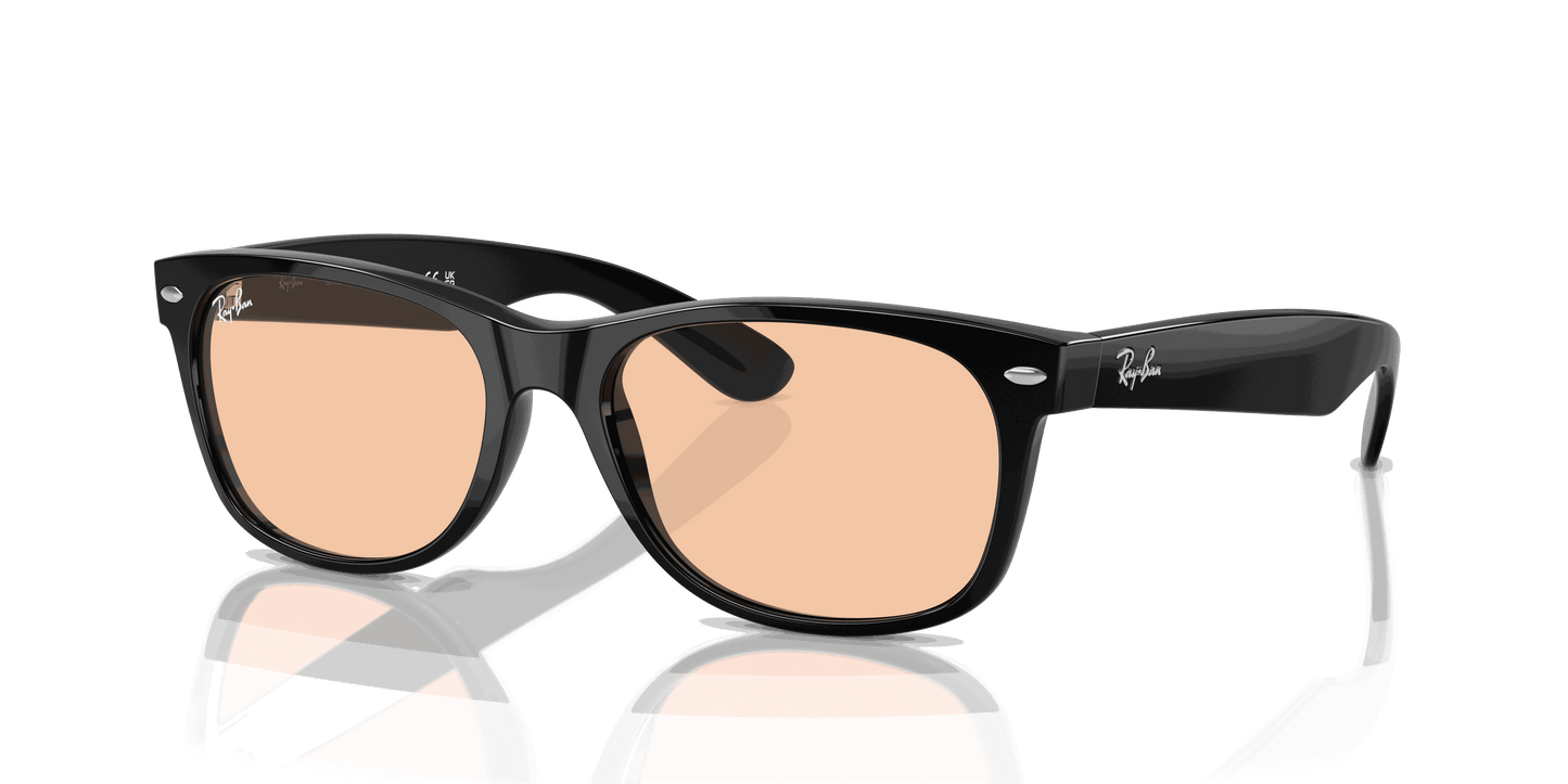 [Pink Lenses, Polished Black Frame]