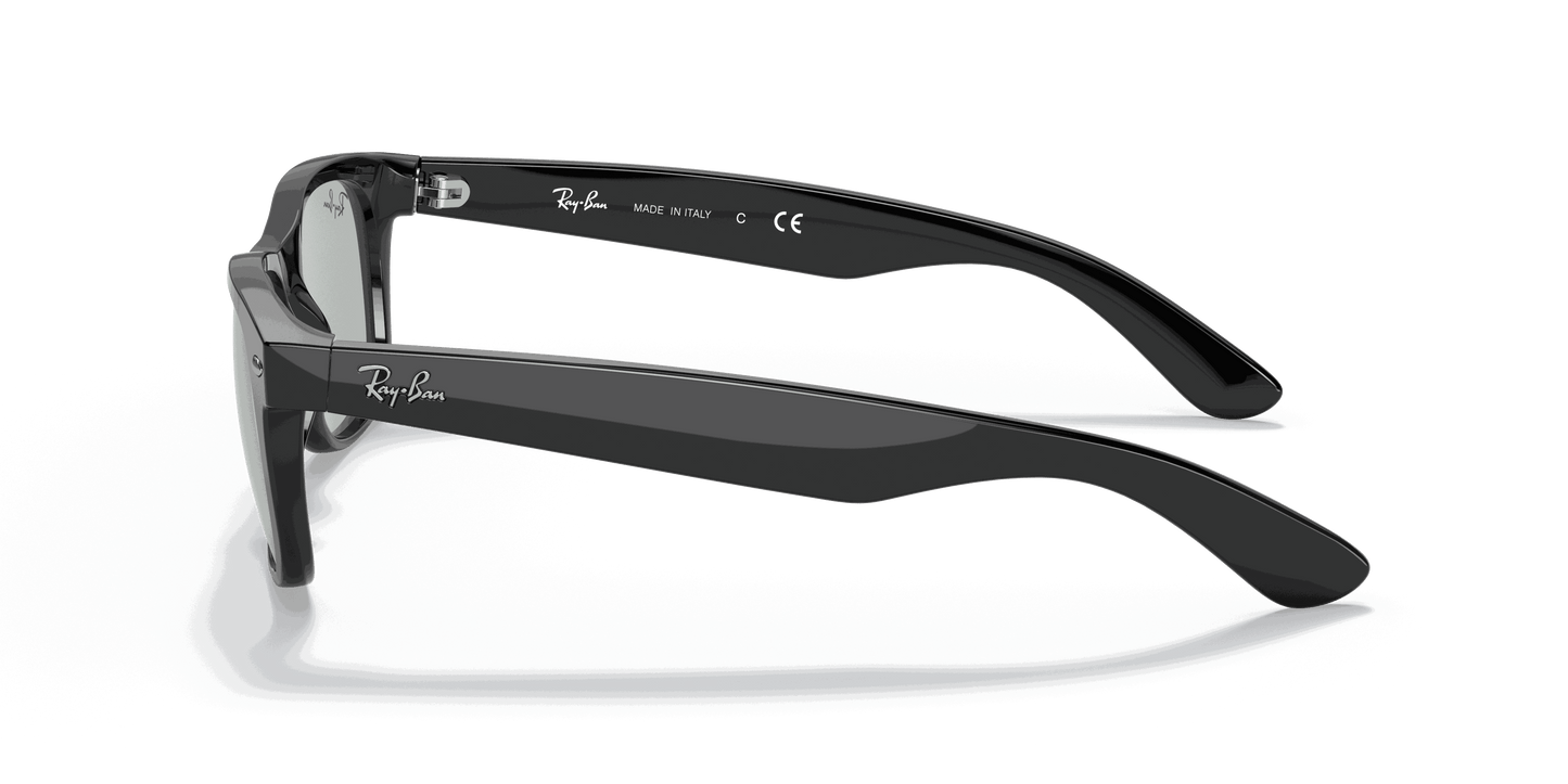 [Light Grey Lenses, Polished Black Frame]