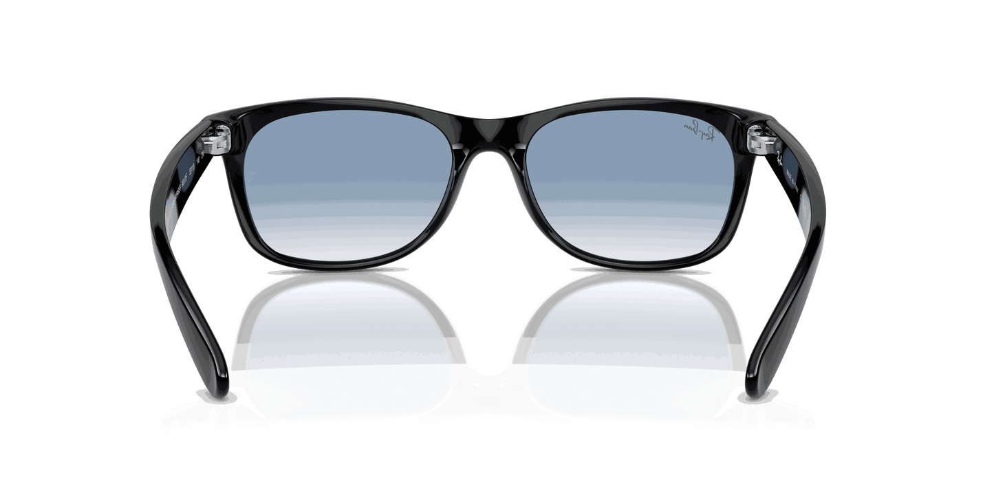 [Blue Lenses, Polished Black Frame]