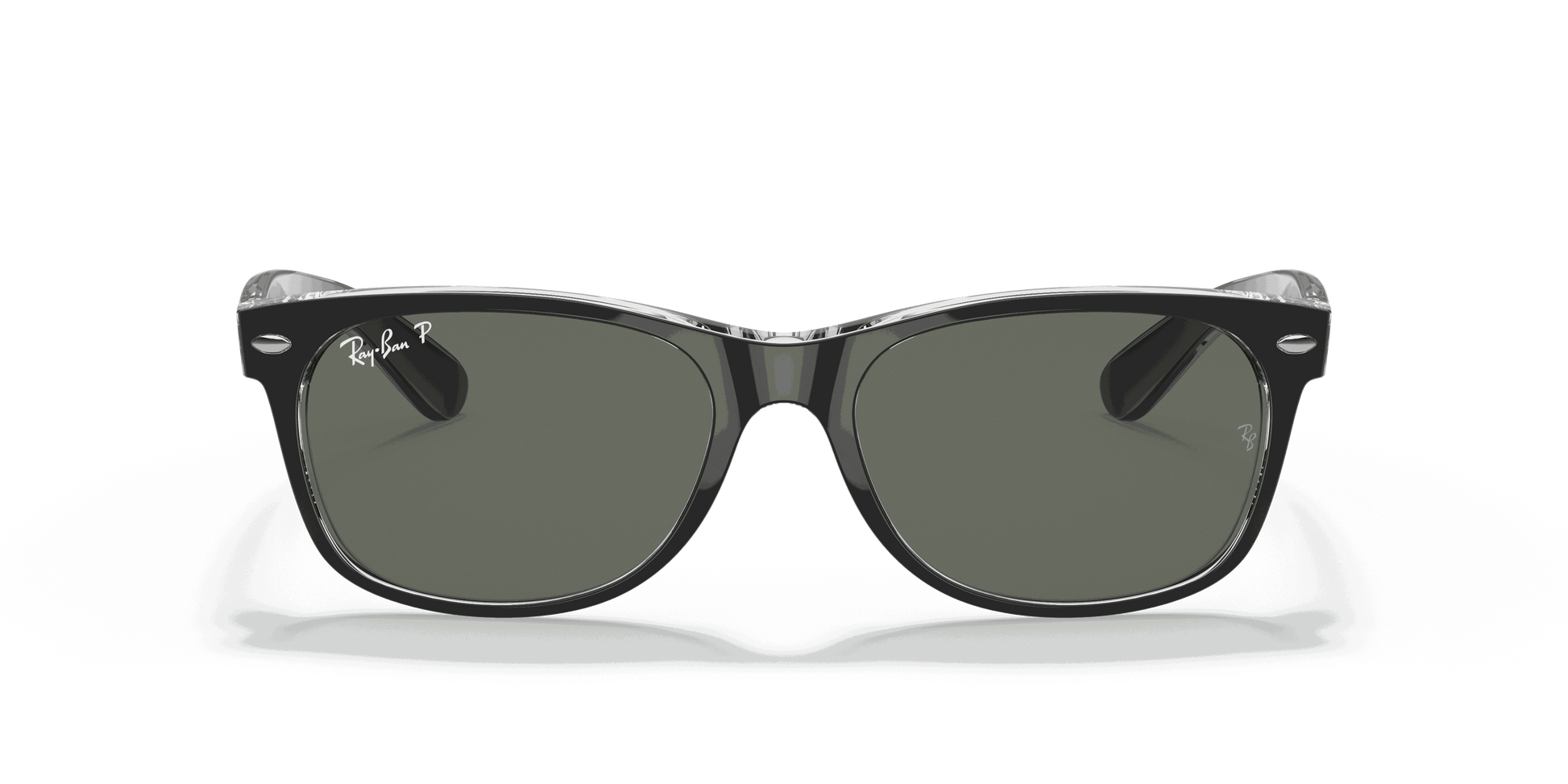 [Polarized Green Classic G-15 Lenses, Matte Black On Transparent Frame]