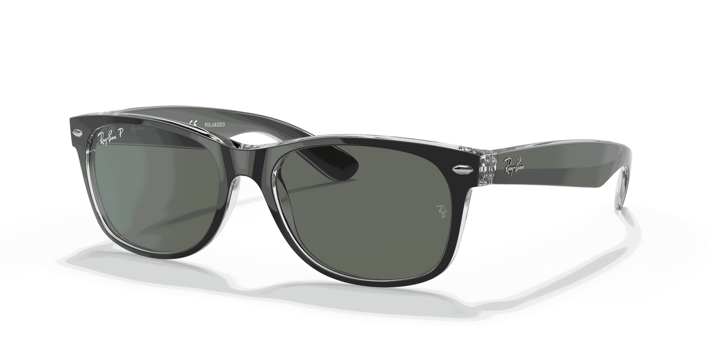 [Polarized Green Classic G-15 Lenses, Matte Black On Transparent Frame]