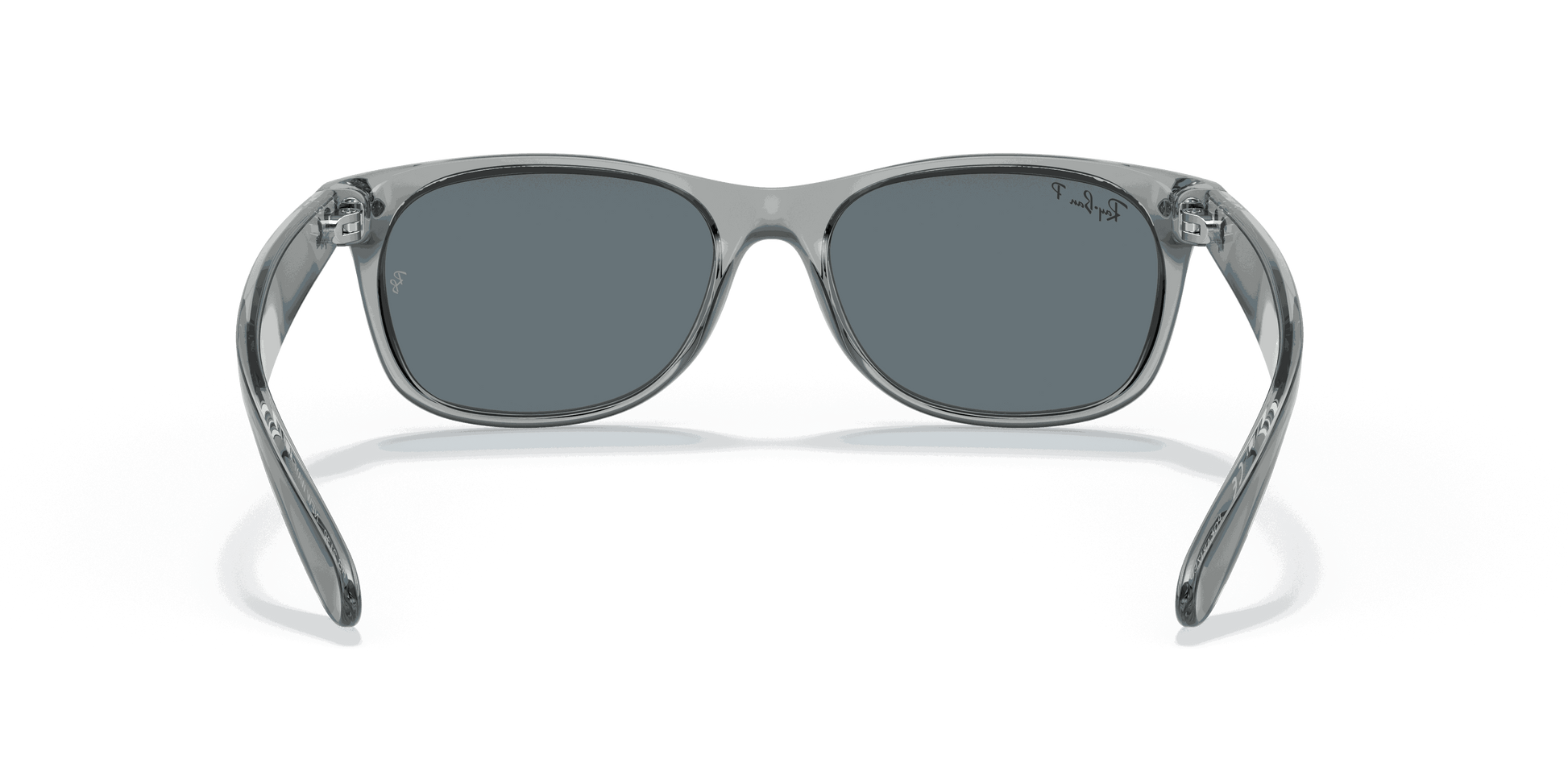 [Dark Blue Lenses, Polished Transparent Grey Frame]
