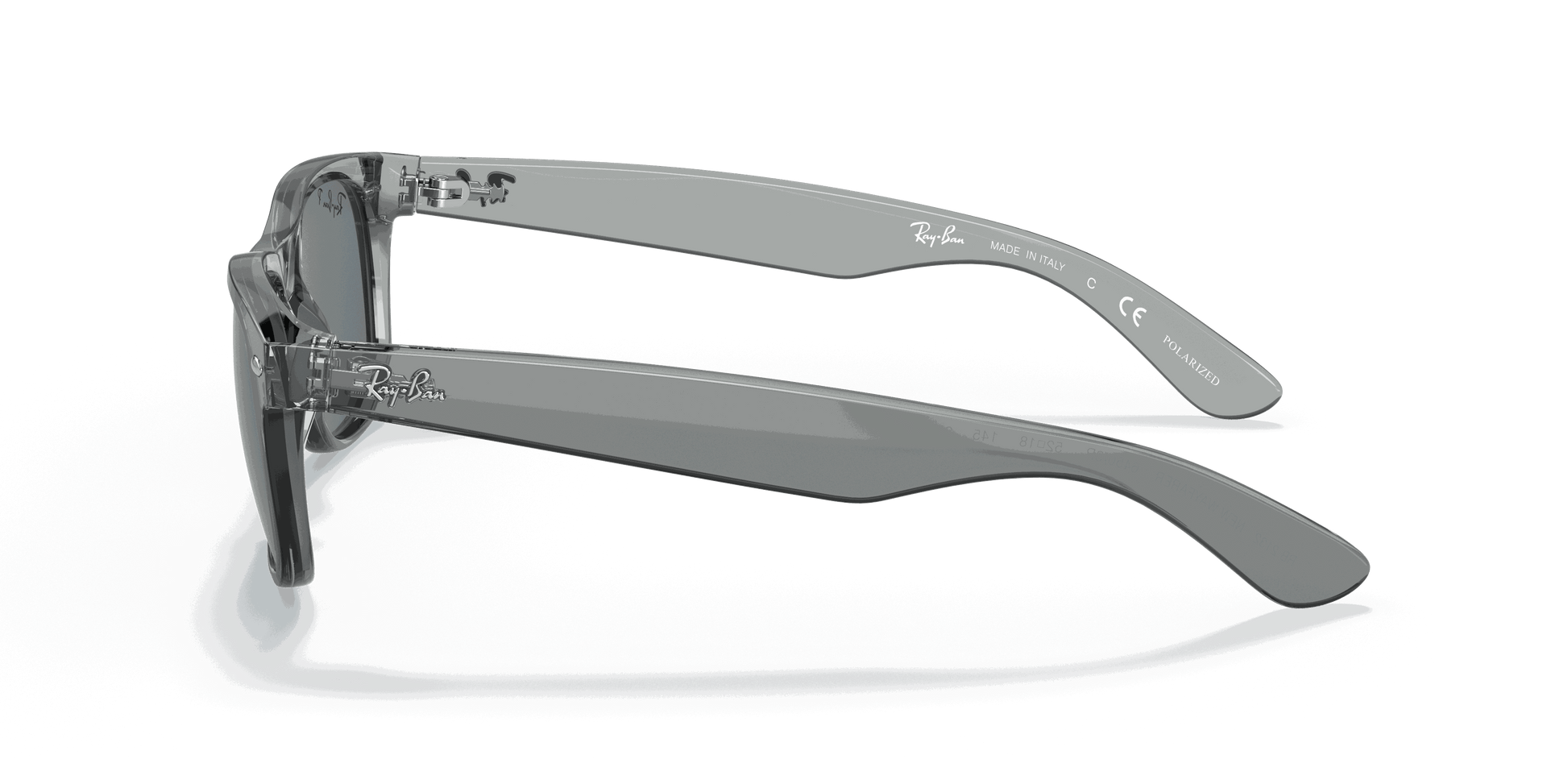 [Dark Blue Lenses, Polished Transparent Grey Frame]