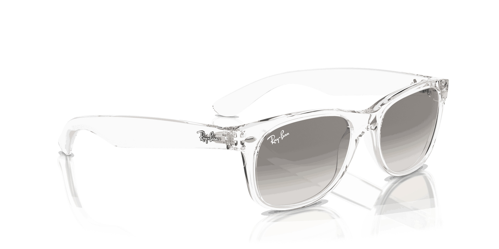 [Clear Grey Lenses, Polished Transparent Frame]