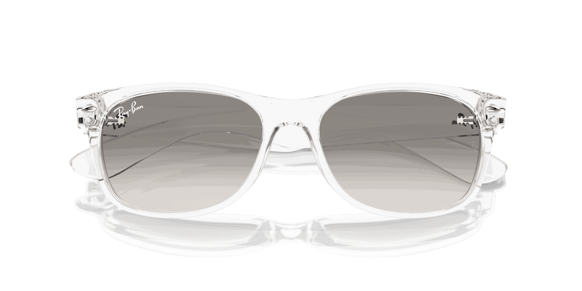 [Clear Grey Lenses, Polished Transparent Frame]
