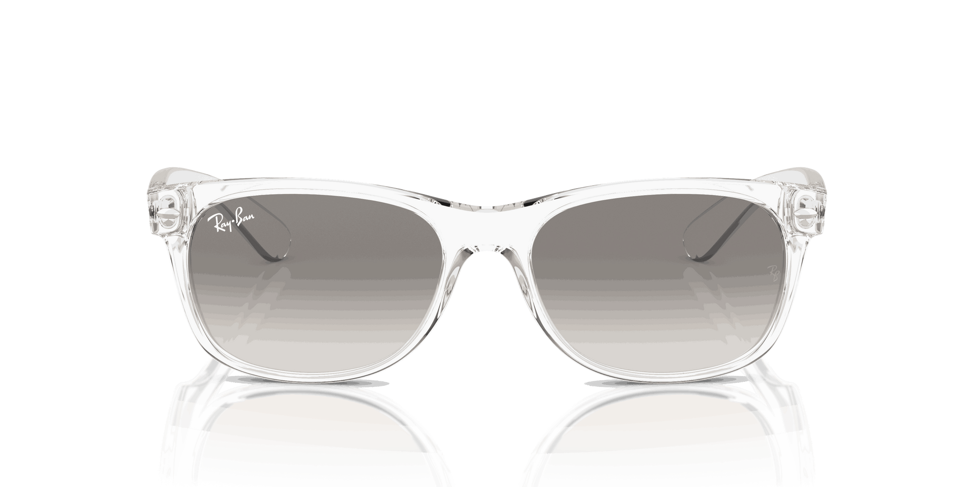 [Clear Grey Lenses, Polished Transparent Frame]