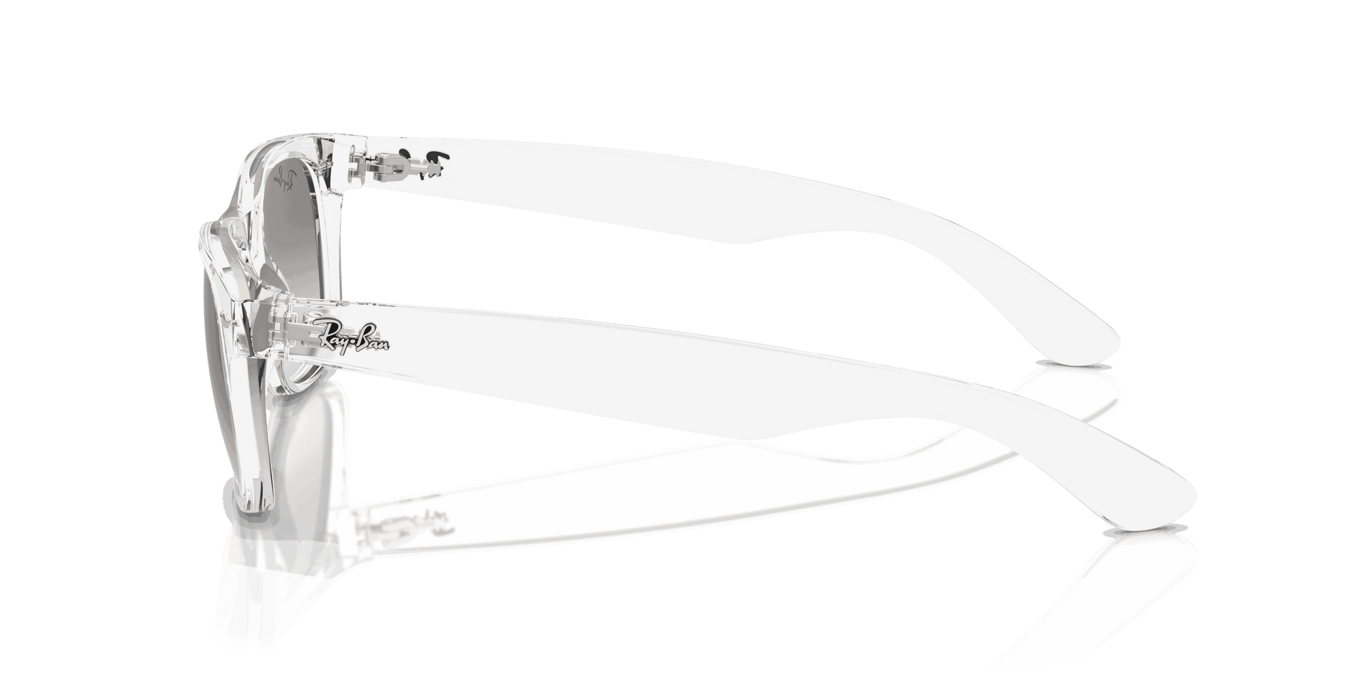 [Clear Grey Lenses, Polished Transparent Frame]