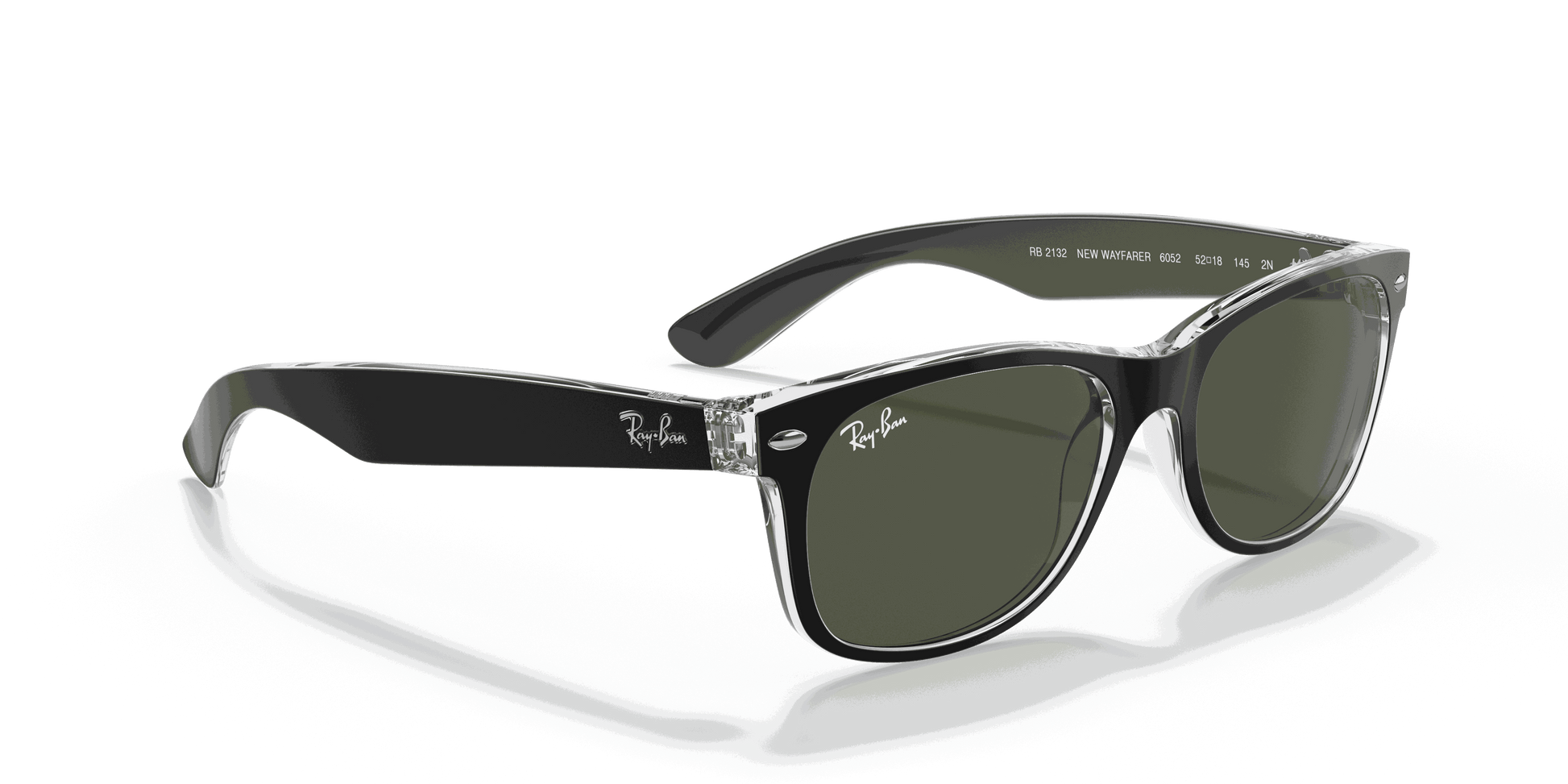 [G-15 Green Lenses, Matte Black On Transparent Frame]
